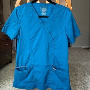 Teal Cherokee scrub top